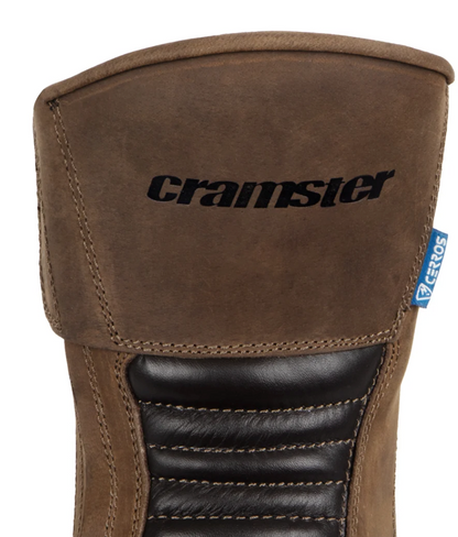 CRAMSTER FLUX MOTORCYCLE TOURING BOOTS BROWN COLOUR | BIKEYWEAR