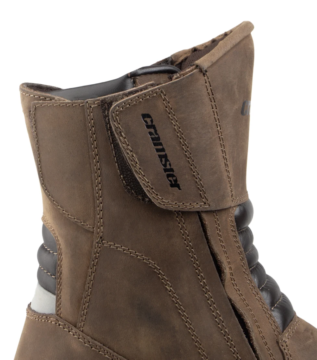 CRAMSTER FLUX MOTORCYCLE TOURING BOOTS BROWN COLOUR | BIKEYWEAR
