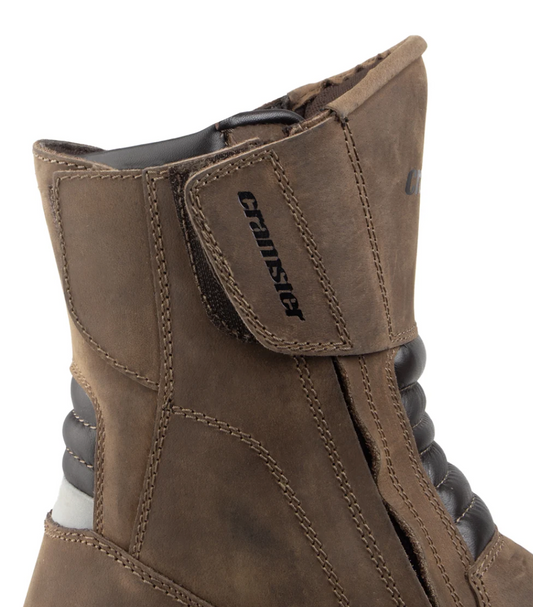 CRAMSTER FLUX MOTORCYCLE TOURING BOOTS BROWN COLOUR | BIKEYWEAR