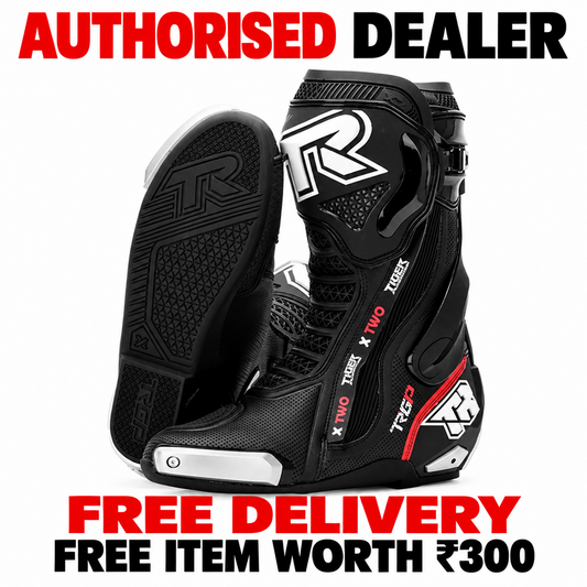 TIGER TR X2 PRO SPORTS BIKE RIDING BOOTS BLACK | TIGER X TWO