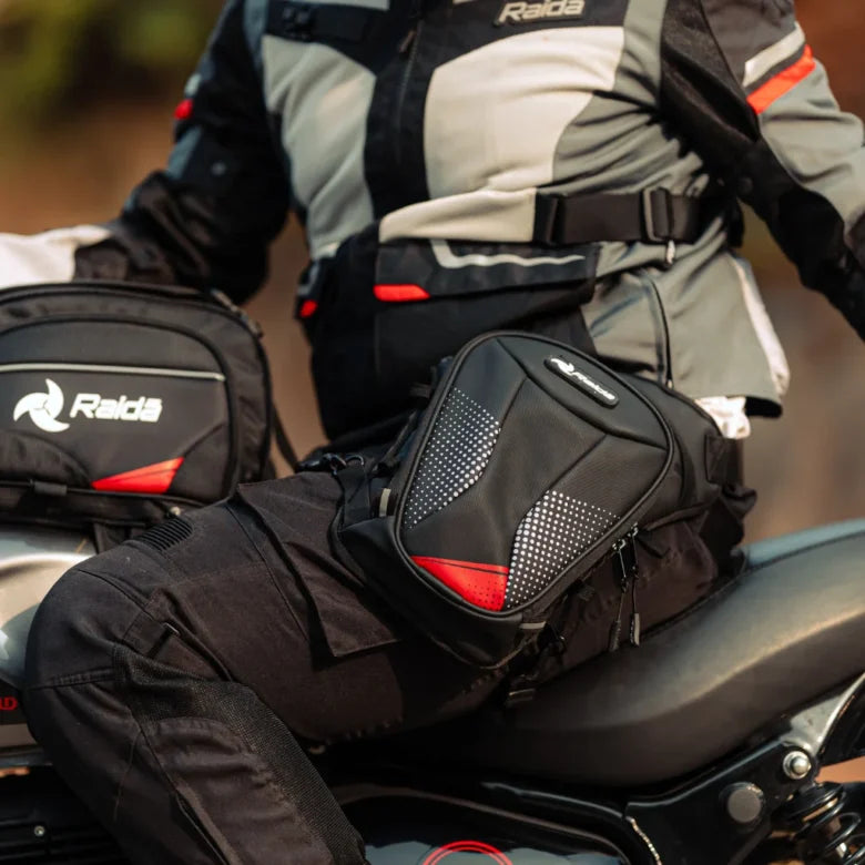 Raida Compass Thigh Bag | 2-in-1 Motorcycle Thigh & Tank Bag