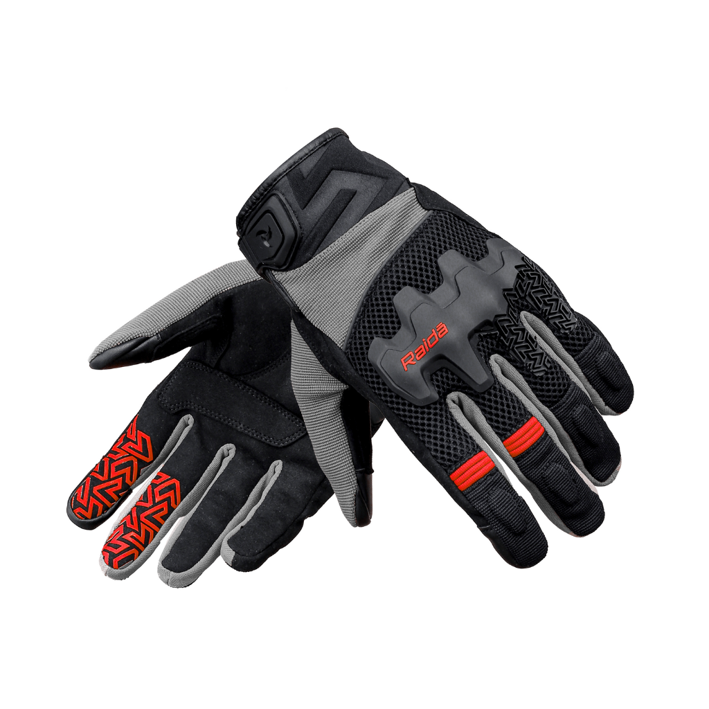 Raida Drift Motorcycle Gloves | Red | Dual Sport Gloves