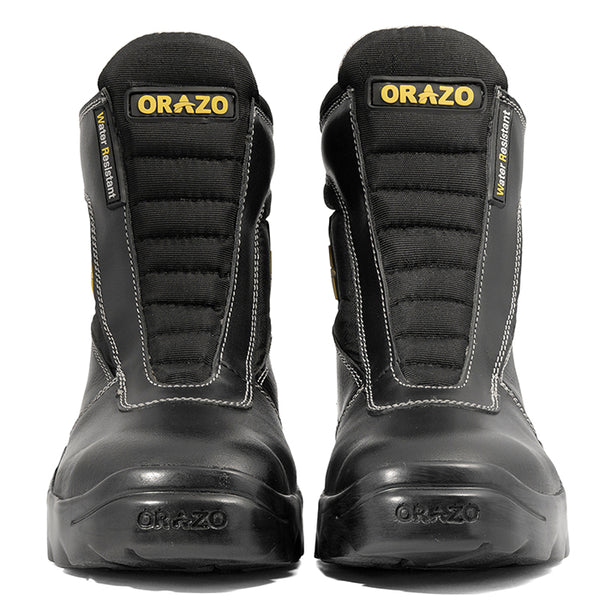 Orazo PICUS Trail Velcro Water Resistant Motorcycle Riding Boots (Black) (VWR)