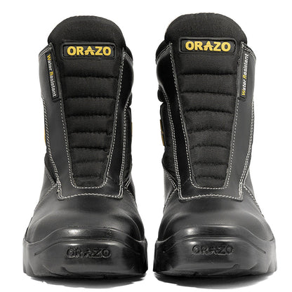 Orazo PICUS Trail Velcro Water Resistant Motorcycle Riding Boots (Black) (VWR)