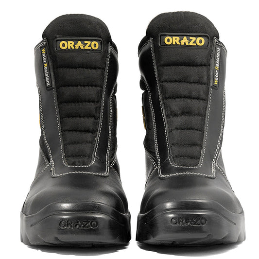 Orazo PICUS Trail Velcro Water Resistant Motorcycle Riding Boots (Black) (VWR)