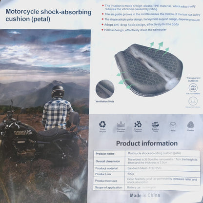 MOTORCYCLE AIR GEL SEAT / SHOCK ABSORBING CUSHION - Bs Auto Accessories