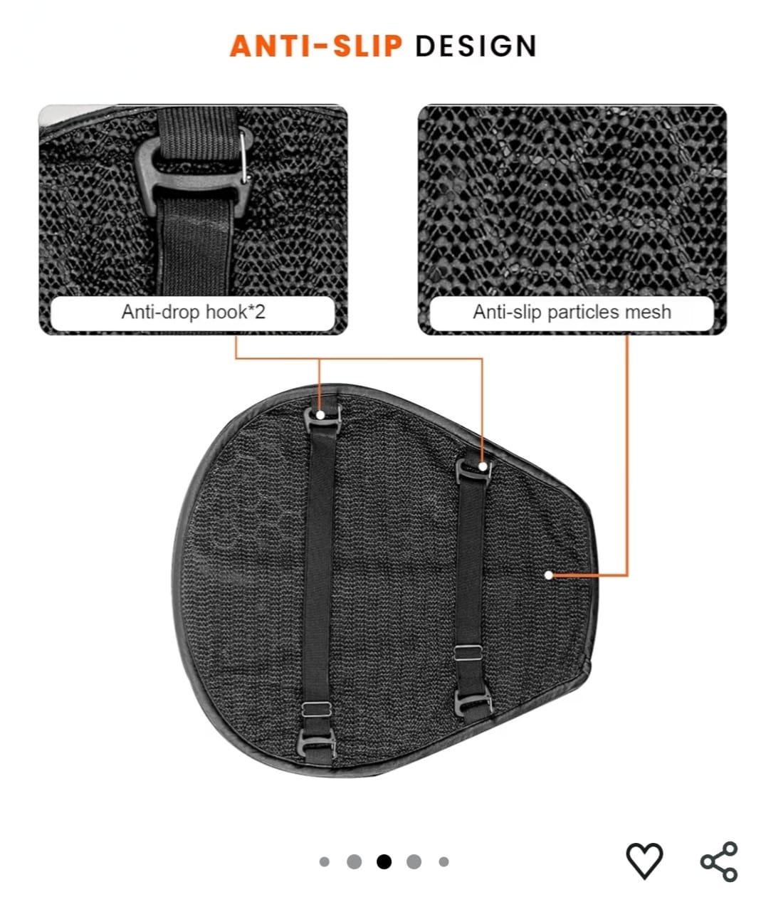MOTORCYCLE AIR GEL SEAT / SHOCK ABSORBING CUSHION - Bs Auto Accessories