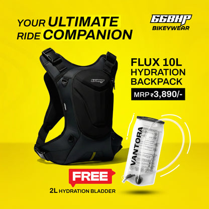 66BHP x Vantora Flux Hydration Backpack + Free 2L Hydration Pouch | COLOUR-BLACK