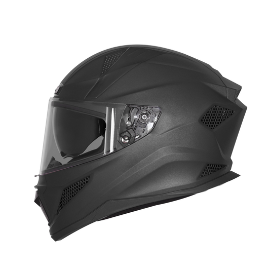 Steelbird SBH-25 dashing black ISI Certified Full Face Helmet for Men and Women