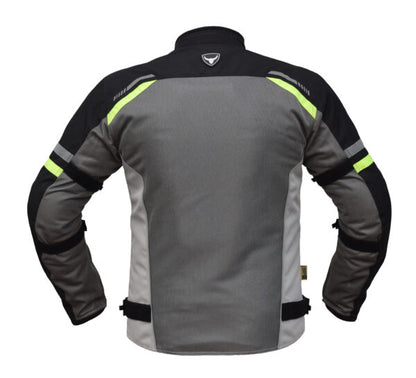 RAPTOR V.2 - BLACK GREY HI-VIZ GREEN JACKET - Bison Progear